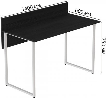 Комп'ютерний стіл Ferrum-decor Скай 75x120x70 білий ДСП Сосна Кембра 32мм (FRD-101110)