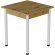 Стіл кухонний Ferrum-decor Агата 75x70x70 Білий ДСП Дуб Артизан 16мм (FRD-105669)