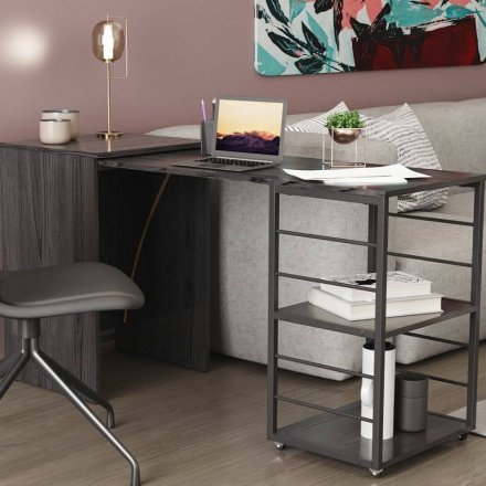 Стіл-тумба трансформер Смарт 2/1 Ferrum-decor 750x1450x500 Чорний метал ДСП Сосна Кембра 16 мм (FRD-105097) Стіл-тумба трансформер Смарт 2/1 Ferrum-decor 750x1450x500 Чорний метал ДСП Сосна Кембра 16 мм (FRD-105097)