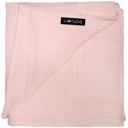 Пелюшка муслінова-плед 100x100 см Powder Pink lullalove-7361