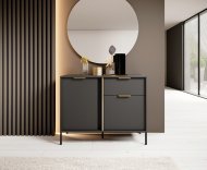 Комод Perfect Home Ларс / Lars 2-дверний з 1 шухлядою 2DS/104 Антрацит (PFH-091017) Комод Perfect Home Ларс / Lars 2-дверний з 1 шухлядою 2DS/104 Антрацит (PFH-091017)