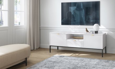 Тумба під телевізор Perfect Home Нова / Nova 2-дверна з 1 шухлядою і чорними ніжками RTV154 Білий (PFH-091225) Тумба під телевізор Perfect Home Нова / Nova 2-дверна з 1 шухлядою і чорними ніжками RTV154 Білий (PFH-091225)
