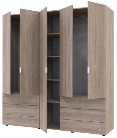 Комплект шаф для одягу Doros Гелар (2 шт.) 193,7х49,5х203,4 см Дуб сонома (DRS-011111) Комплект шаф для одягу Doros Гелар (2 шт.) 193,7х49,5х203,4 см Дуб сонома (DRS-011111)
