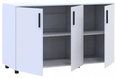 Комод Doros Торн Білий 3 ДСП 135х51.6х80 (DRS-012098)