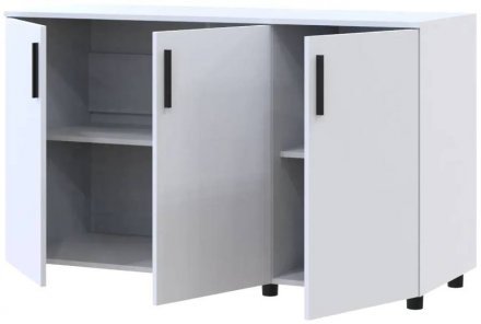 Комод Doros Торн Білий 3 ДСП 135х51.6х80 (DRS-012098)