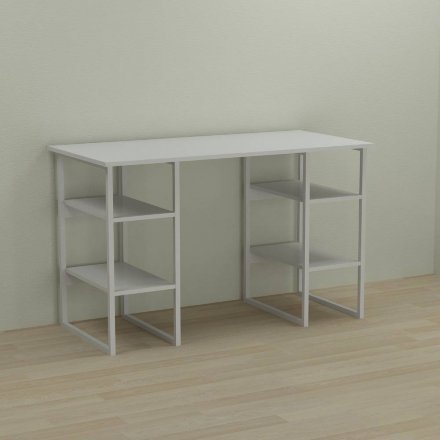 Письмовий стіл Ferrum-decor Карен 75x140x60 білий ДСП Біле 16мм (FRD-102266)