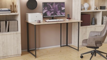 Комп'ютерний стіл Ferrum-decor Ханна 75x120x70 чорний ДСП Дуб Сан-Марино 16мм (FRD-103514) Комп'ютерний стіл Ferrum-decor Ханна 75x120x70 чорний ДСП Дуб Сан-Марино 16мм (FRD-103514)