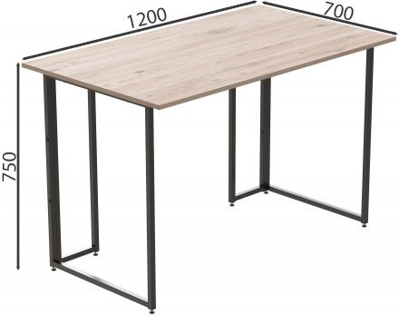 Комп'ютерний стіл Ferrum-decor Ханна 75x120x70 чорний ДСП Дуб Сан-Марино 16мм (FRD-103514) Комп'ютерний стіл Ferrum-decor Ханна 75x120x70 чорний ДСП Дуб Сан-Марино 16мм (FRD-103514)