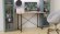 Стіл письмовий Line Лайт Ferrum-decor 750x1000x500 Чорний метал ДСП Дуб Артизан 16 мм (FRD-104841)