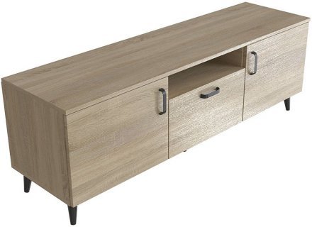 Тумба Лестер на конусних ніжках Ferrum-decor 48x139x38 Чорний метал ДСП Дуб Сонома 16 мм (FRD-106804) Тумба Лестер на конусних ніжках Ferrum-decor 48x139x38 Чорний метал ДСП Дуб Сонома 16 мм (FRD-106804)
