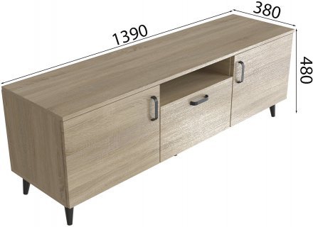 Тумба Лестер на конусних ніжках Ferrum-decor 48x139x38 Чорний метал ДСП Дуб Сонома 16 мм (FRD-106804) Тумба Лестер на конусних ніжках Ferrum-decor 48x139x38 Чорний метал ДСП Дуб Сонома 16 мм (FRD-106804)