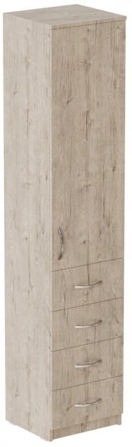 Пенал Анжело Ferrum-decor на 3 полиці з дверима та 4 ящиками 1900x400x380 ДСП Дуб Сан-Марино 16 мм (FRD-104931) Пенал Анжело Ferrum-decor на 3 полиці з дверима та 4 ящиками 1900x400x380 ДСП Дуб Сан-Марино 16 мм (FRD-104931)