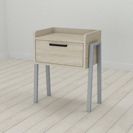 Тумба модульна Ferrum-decor Бетті 540x450x320 метал Сірий ДСП Сонома 16 мм (FRD-103000) Тумба модульна Ferrum-decor Бетті 540x450x320 метал Сірий ДСП Сонома 16 мм (FRD-103000)
