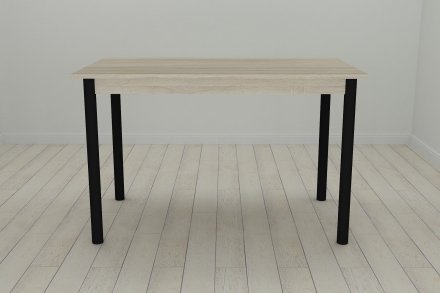 Стіл кухонний Ferrum-decor Беніта 75x120x60 Чорний ДСП Сонома 16мм (FRD-106273)
