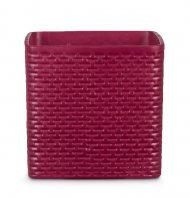 Кашпо для квітів Modern кераміка 18" бургунді куб 59067 Кашпо для квітів Modern кераміка 18" бургунді куб 59067