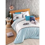 Постільна білизна BHPC 103 Blue євро 200х220 см Постільна білизна BHPC 103 Blue євро 200х220 см
