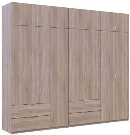 Шафа для одягу Doros Лукас Дуб сонома 3+4 ДСП 280х50х240 DRS-011706 (42005119) Шафа для одягу Doros Лукас Дуб сонома 3+4 ДСП 280х50х240 DRS-011706 (42005119)