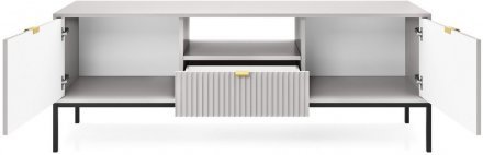 Тумба під телевізор Perfect Home Нова / Nova 2-дверна з 1 шухлядою і чорними ніжками RTV154 Сірий (PFH-091227) Тумба під телевізор Perfect Home Нова / Nova 2-дверна з 1 шухлядою і чорними ніжками RTV154 Сірий (PFH-091227)