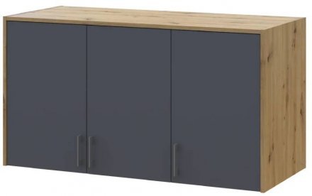 Антресоль висока Doros Ронді Дуб Артизан/Графіт 3 ДСП 121х52х65 (DRS-011906) Антресоль висока Doros Ронді Дуб Артизан/Графіт 3 ДСП 121х52х65 (DRS-011906)