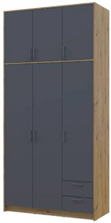 Антресоль висока Doros Ронді Дуб Артизан/Графіт 3 ДСП 121х52х65 (DRS-011906) Антресоль висока Doros Ронді Дуб Артизан/Графіт 3 ДСП 121х52х65 (DRS-011906)