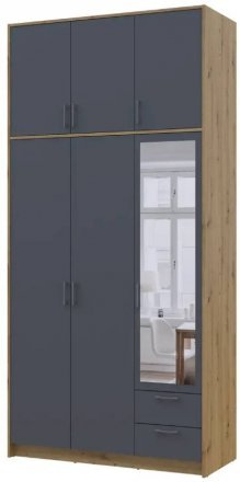 Антресоль висока Doros Ронді Дуб Артизан/Графіт 3 ДСП 121х52х65 (DRS-011906) Антресоль висока Doros Ронді Дуб Артизан/Графіт 3 ДСП 121х52х65 (DRS-011906)