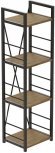 Етажерка 4/34 Ferrum-decor Серії Конект 120x34x28 чорний ДСП Дуб Артизан 16мм (FRD-104273)