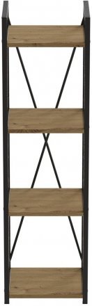 Етажерка 4/34 Ferrum-decor Серії Конект 120x34x28 чорний ДСП Дуб Артизан 16мм (FRD-104273)