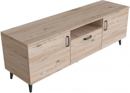 Тумба Лестер на конусних ніжках Ferrum-decor 48x139x38 Чорний метал ДСП Дуб Сан-Марино 16 мм (FRD-106806) Тумба Лестер на конусних ніжках Ferrum-decor 48x139x38 Чорний метал ДСП Дуб Сан-Марино 16 мм (FRD-106806)