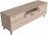 Тумба Лестер на конусних ніжках Ferrum-decor 48x139x38 Чорний метал ДСП Дуб Сан-Марино 16 мм (FRD-106806)