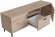 Тумба Лестер на конусних ніжках Ferrum-decor 48x139x38 Чорний метал ДСП Дуб Сан-Марино 16 мм (FRD-106806)