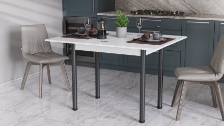 Розкладний обідній стіл-формер Берта Ferrum-decor 750x1200x900 Чорний метал ДСП Біле 16 мм (FRD-105171) Розкладний обідній стіл-формер Берта Ferrum-decor 750x1200x900 Чорний метал ДСП Біле 16 мм (FRD-105171)