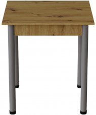 Стіл кухонний Ferrum-decor Агата 75x70x70 Сірий ДСП Дуб Артизан 16мм (FRD-105671)