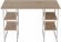 Комп'ютерний стіл Ferrum-decor Карен 75x140x60 білий ДСП Дуб Сан-Марино 16мм (FRD-102269)
