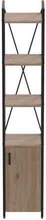 Етажерка 4/34 Ferrum-decor Серії Конект з тумбою 179x34x28 Чорний ДСП Сан-Марино (FRD-104464)