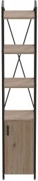 Етажерка 4/34 Ferrum-decor Серії Конект з тумбою 179x34x28 Чорний ДСП Сан-Марино (FRD-104464)