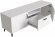 Тумба Лестер на конусних ніжках Ferrum-decor 48x139x38 Чорний метал ДСП Білий 16 мм (FRD-106807)