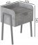 Тумба модульна Ferrum-decor Бетті 540x450x320 метал Сірий ДСП Бетон16 мм (FRD-103003)