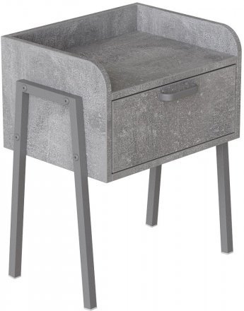 Тумба модульна Ferrum-decor Бетті 540x450x320 метал Сірий ДСП Бетон16 мм (FRD-103003)