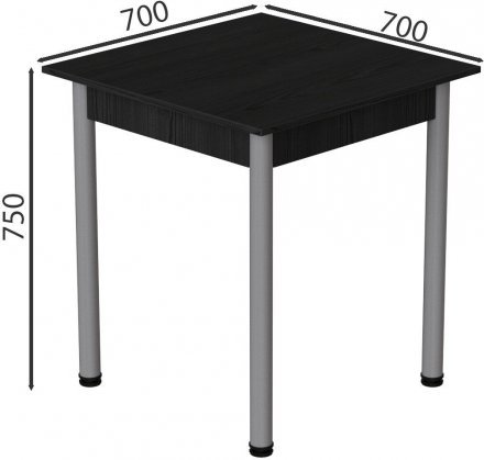 Стіл кухонний Ferrum-decor Агата 75x70x70 Сірий ДСП Сосна Кембра 16мм (FRD-105672) Стіл кухонний Ferrum-decor Агата 75x70x70 Сірий ДСП Сосна Кембра 16мм (FRD-105672)