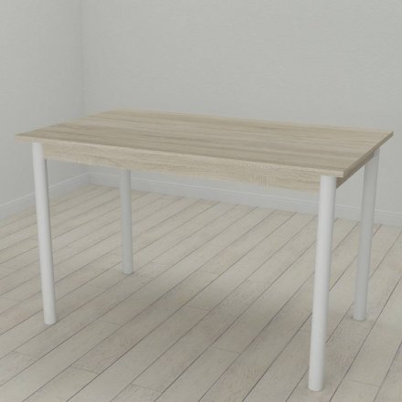 Стіл кухонний Ferrum-decor Беніта 75x120x70 Білий ДСП Сонома 16мм (FRD-106276)