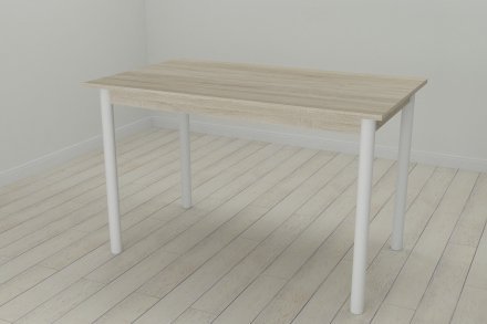 Стіл кухонний Ferrum-decor Беніта 75x120x70 Білий ДСП Сонома 16мм (FRD-106276)