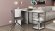 Стіл-тумба трансформер Смарт 2/1 Ferrum-decor 750x1450x500 Чорний метал ДСП Бетон 16 мм (FRD-105101)