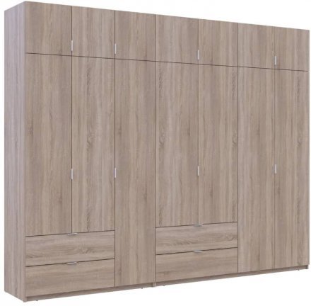 Шафа для одягу Doros Лукас Дуб сонома 3+4 ДСП 300х50х240 DRS-011708 (42005131)