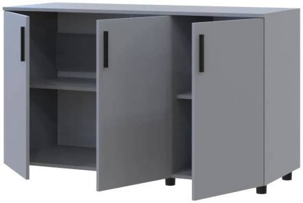 Комод Doros Торн Сірий 3 ДСП 135х51.6х80 (DRS-012101)