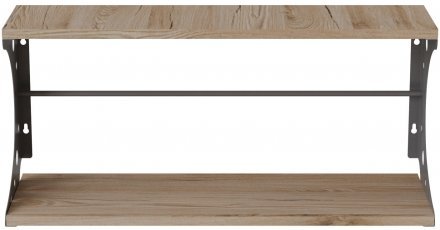 Настінна полиця Ferrum-decor Букін 330x700x240 метал Сірий ДСП Дуб Сан-Марино 16 мм (FRD-102899) Настінна полиця Ferrum-decor Букін 330x700x240 метал Сірий ДСП Дуб Сан-Марино 16 мм (FRD-102899)