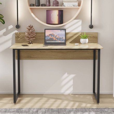 Письмовий стіл Ferrum-decor Скай 75x100x70 чорний ДСП Дуб Сонома 16мм (FRD-103642)