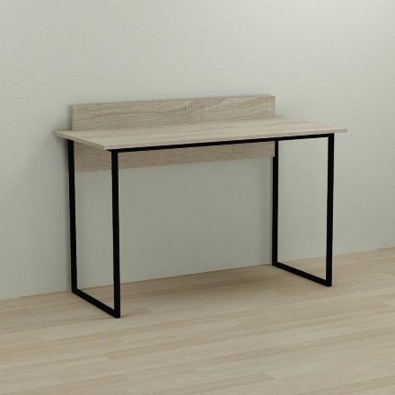Письмовий стіл Ferrum-decor Скай 75x100x70 чорний ДСП Дуб Сонома 16мм (FRD-103642)