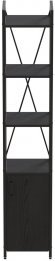 Етажерка 4/34 Ferrum-decor Серії Конект із тумбою 179x34x28 Чорний ДСП Сосна Кембра (FRD-104465)