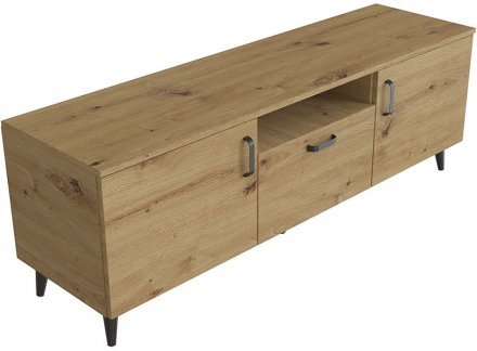 Тумба Лестер на конусних ніжках Ferrum-decor 48x139x38 Чорний метал ДСП Дуб Артизан 16 мм (FRD-106808) Тумба Лестер на конусних ніжках Ferrum-decor 48x139x38 Чорний метал ДСП Дуб Артизан 16 мм (FRD-106808)
