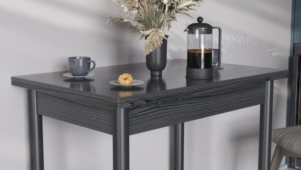 Обідній стіл-формер розкладний Берта Ferrum-decor 750x1200x900 Чорний метал ДСП Сосна Кембра 16 мм (FRD-105173) Обідній стіл-формер розкладний Берта Ferrum-decor 750x1200x900 Чорний метал ДСП Сосна Кембра 16 мм (FRD-105173)